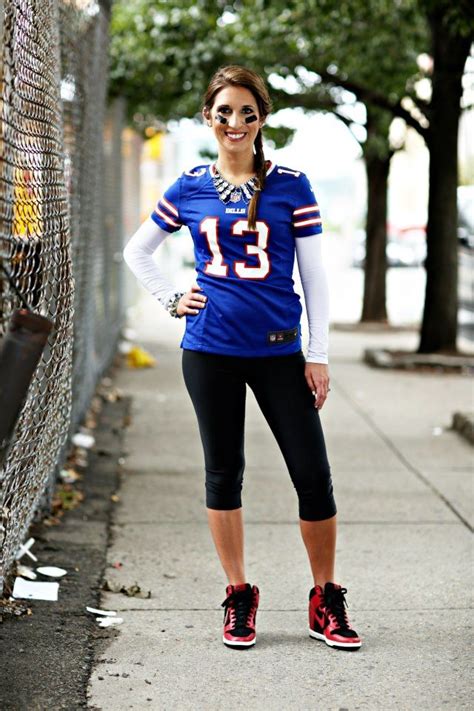 women's football jersey outfit